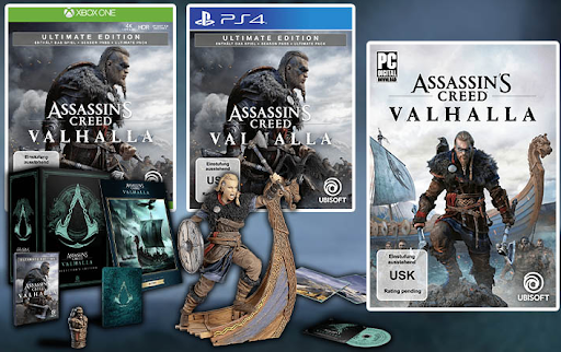Assassin's Creed Valhalla - O que há dentro de cada edição